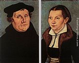 Portraits of Martin Luther and Catherine Bore